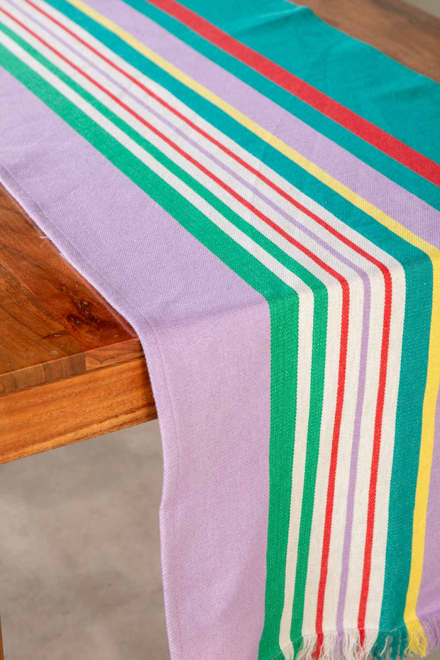 TABLE RUNNERS Happy Stripes Green Multi Table Runner