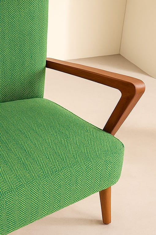 SOLID & TEXTURED UPHOLSTERY FABRICS Herringbone Solid Upholstery Fabric (Astral Green)