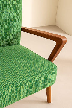 SOLID & TEXTURED UPHOLSTERY FABRICS Herringbone Solid Upholstery Fabric (Astral Green)