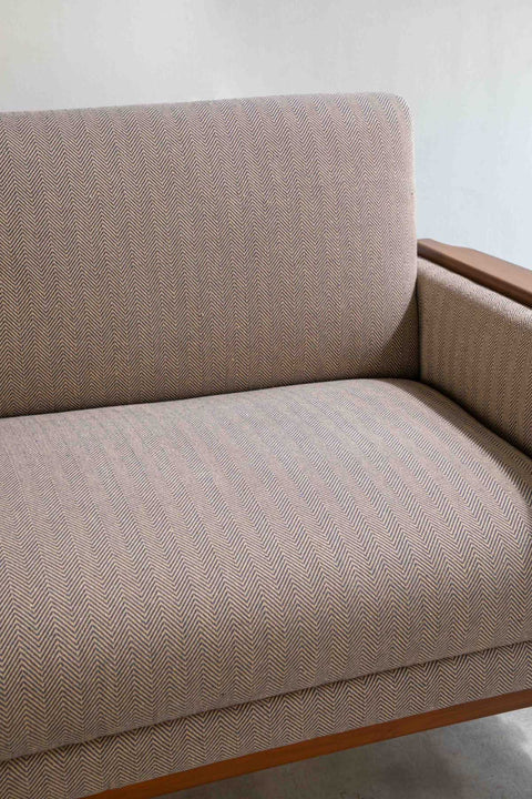 SOLID & TEXTURED UPHOLSTERY FABRICS Herringbone Solid Upholstery Fabric (Saturn Sand)