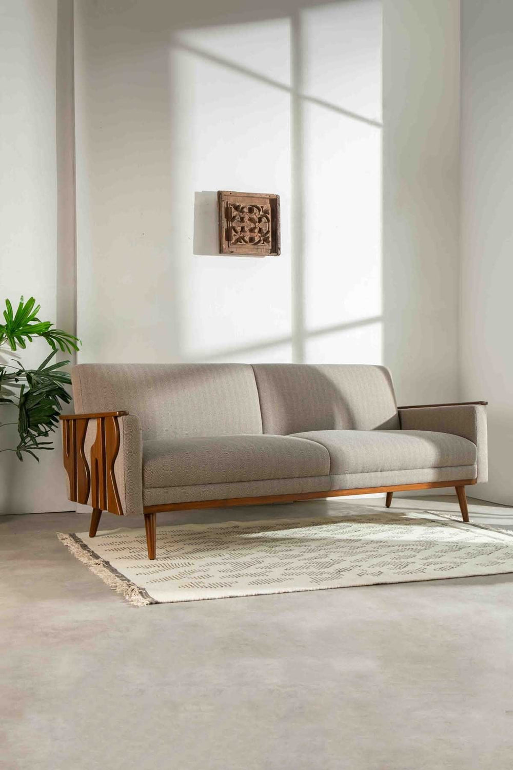 SOLID & TEXTURED UPHOLSTERY FABRICS Herringbone Solid Upholstery Fabric (Saturn Sand)