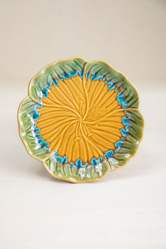 Hibiscus Ceramic Wall Plate
