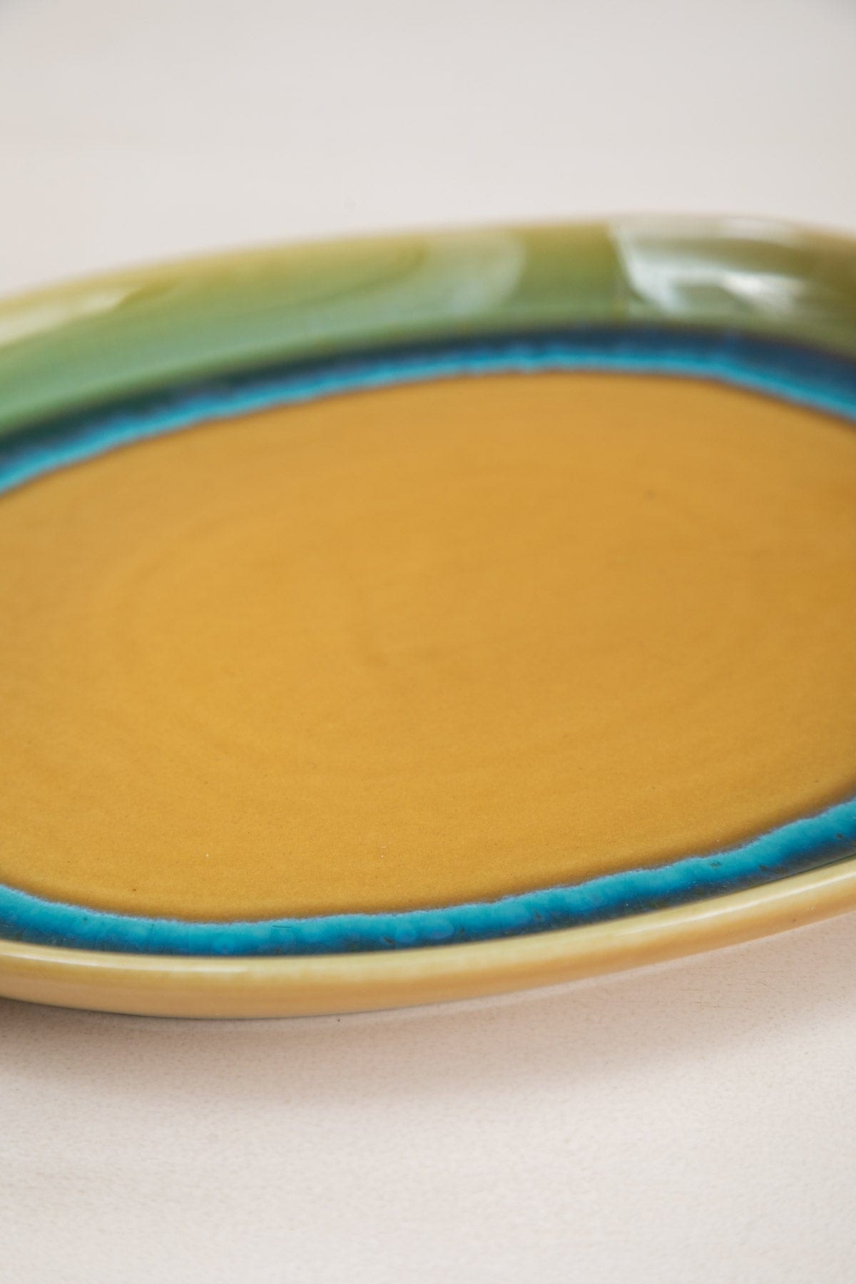 Hibiscus Ceramic Oval Wall Plate