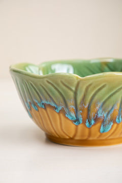 SERVING BOWLS Hibiscus Ceramic Round Bowl