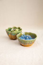 SERVING BOWLS Hibiscus Ceramic Round Bowl