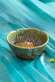SERVING BOWLS Hibiscus Ceramic Round Bowl