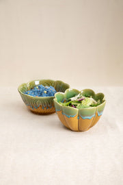 SERVING BOWLS Hibiscus Ceramic Salad Bowl