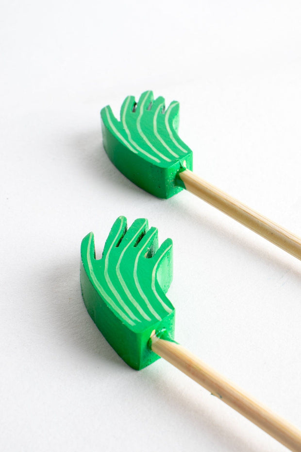BAR TOOLS High Five Green Stirrer Set (Set Of 4)