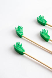BAR TOOLS High Five Green Stirrer Set (Set Of 4)