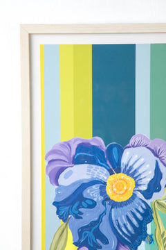 WALL ACCENTS Himalayan Blue Poppy Wall Art (Multi)