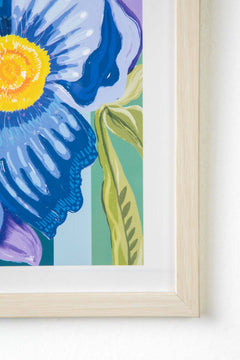 WALL ACCENTS Himalayan Blue Poppy Wall Art (Multi)