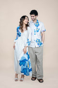 DRESSES Himalayan Blue Poppy Maxi Dress (Blue)