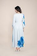 DRESSES Himalayan Blue Poppy Maxi Dress (Blue)