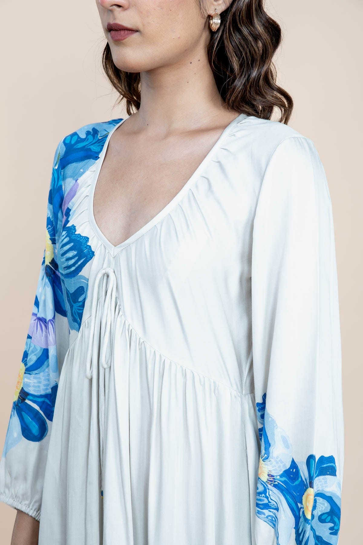 DRESSES Himalayan Blue Poppy Maxi Dress (Blue)