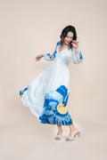 DRESSES Himalayan Blue Poppy Maxi Dress (Blue)