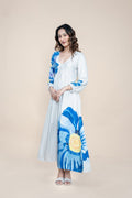 DRESSES Himalayan Blue Poppy Maxi Dress (Blue)