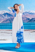 DRESSES Himalayan Blue Poppy Maxi Dress (Blue)