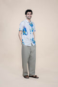 SHIRTS Himalayan Blue Poppy Printed Shirt (Blue)