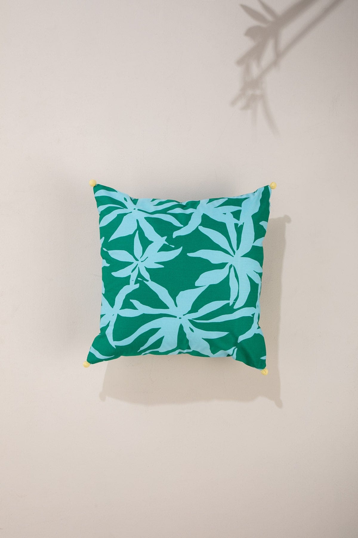 PRINT & PATTERN CUSHIONS Himalyan Blue Poppy Blue Cushion Cover (41 X 41 Cm)