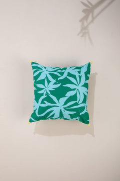 PRINT & PATTERN CUSHIONS Himalyan Blue Poppy Blue Cushion Cover (41 X 41 Cm)