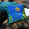 Himalyan Blue Poppy Blue Cushion Cover (41 X 41 Cm)