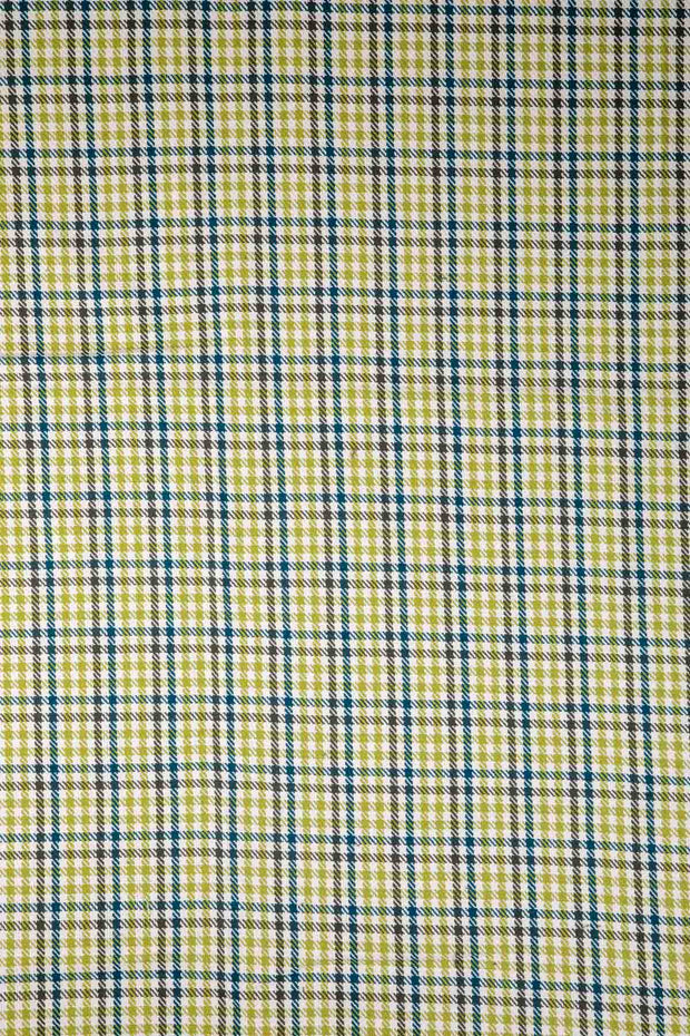 SWATCHES Houndstooth Solid Upholstery Fabric Swatch (Olive Green)