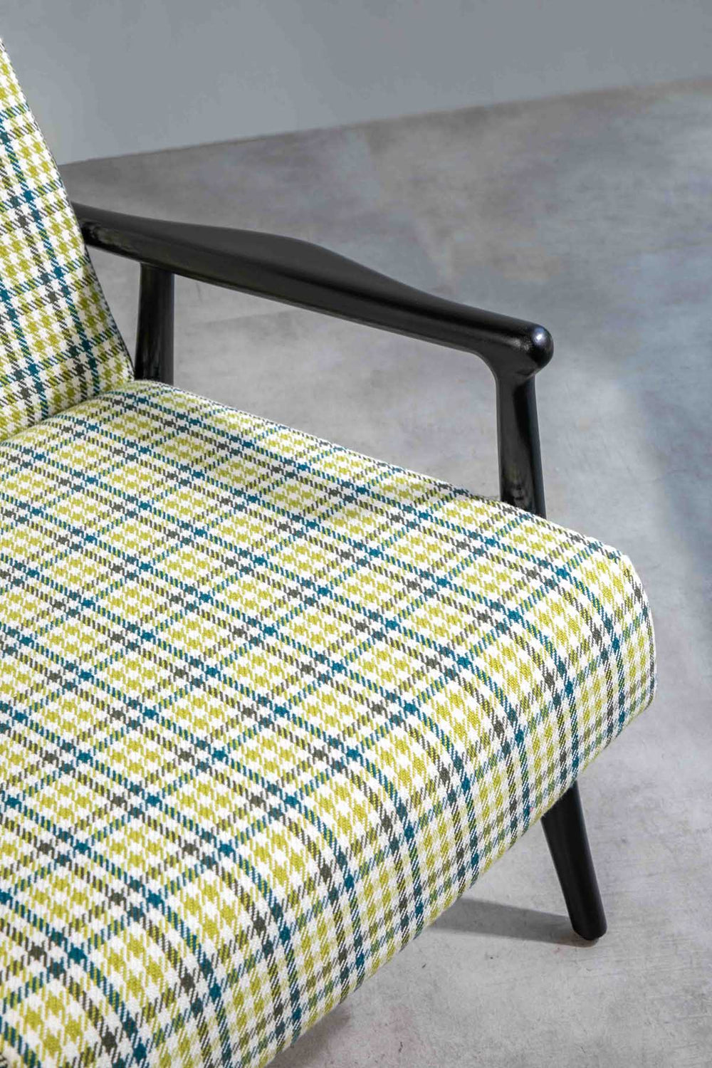 Houndstooth Olive Green Fabric
