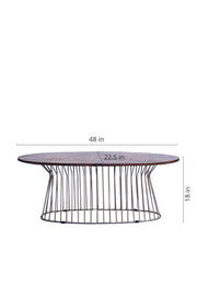 COFFEE TABLES Hour Glass Round Coffee Table