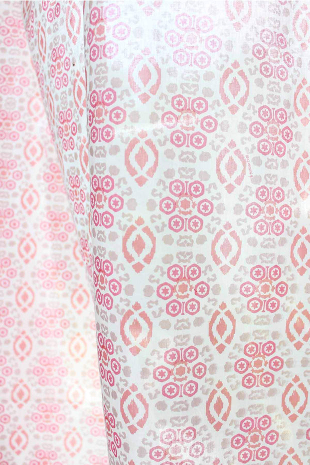 SHEER FABRIC AND CURTAINS Incana Sheer Fabric And Curtains (Coral)