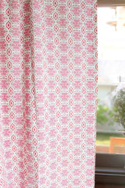 COTTON FABRIC AND CURTAINS Incana Cotton Fabric And Curtains (Coral)