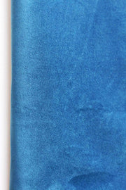 UPHOLSTERY FABRIC SWATCH Indigo Velvet Upholstery Fabric Swatch
