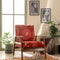Inni Accent Chair in Earth Core Terra Red Fabric