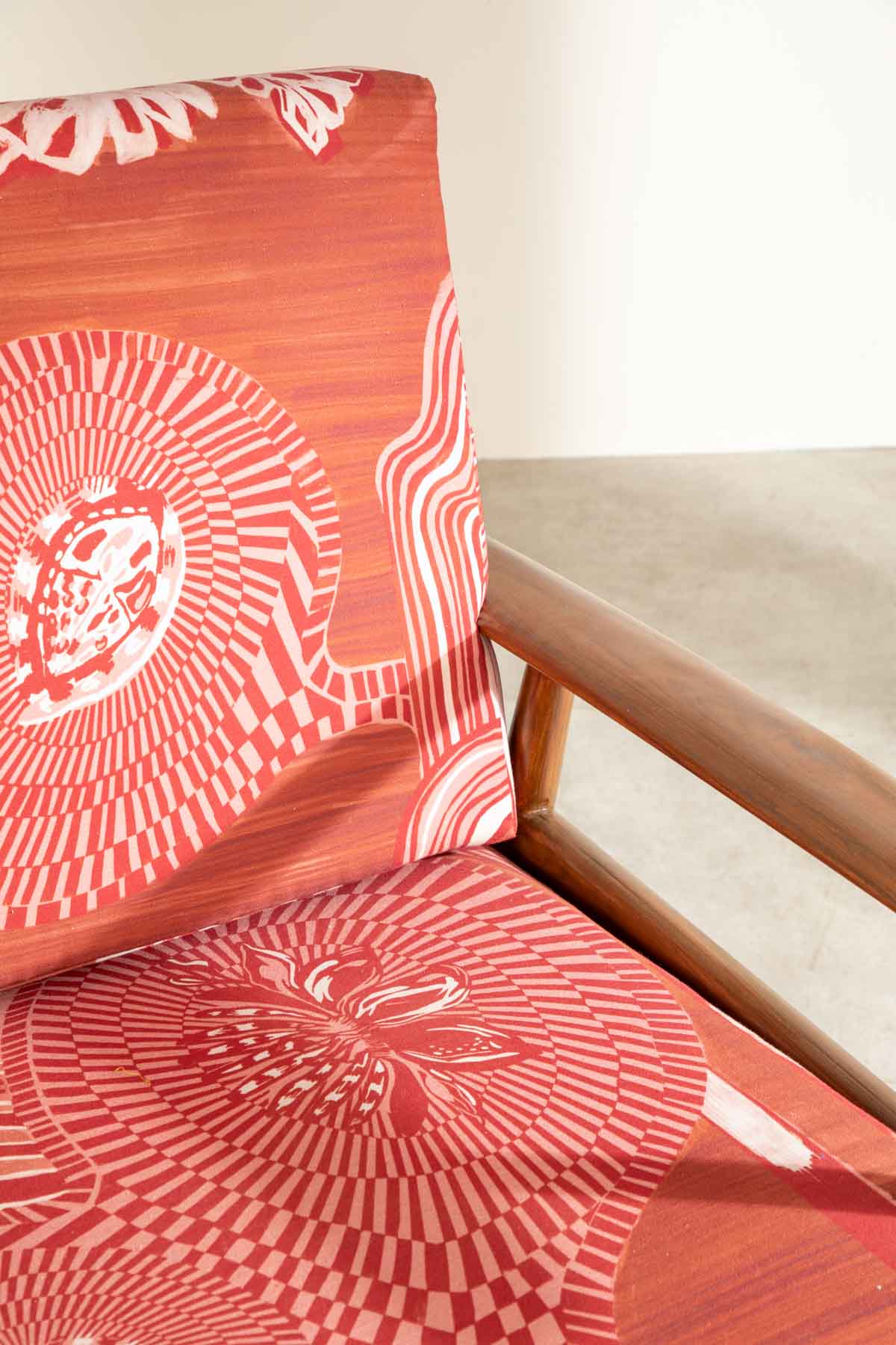Earth Core Terra Red Fabric