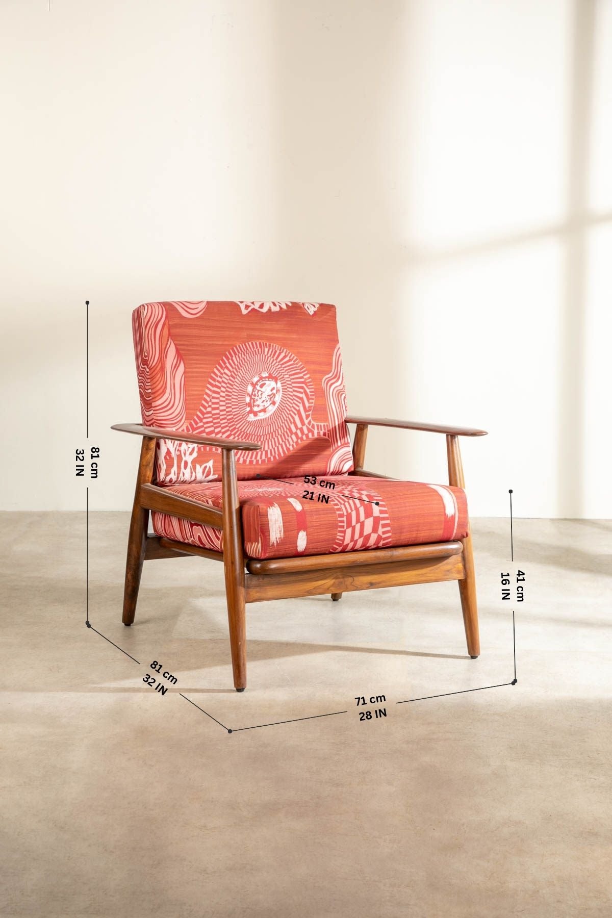 Earth Core Terra Red Fabric