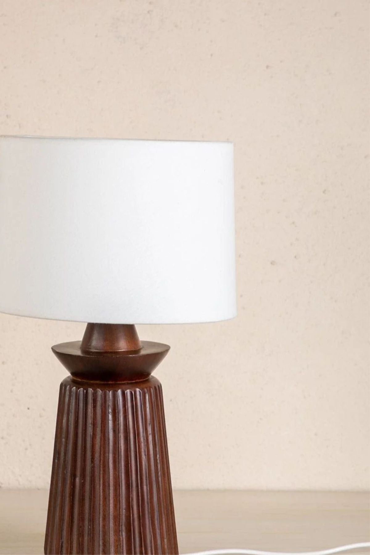 Solid Medium Drum Lampshade (Off White)