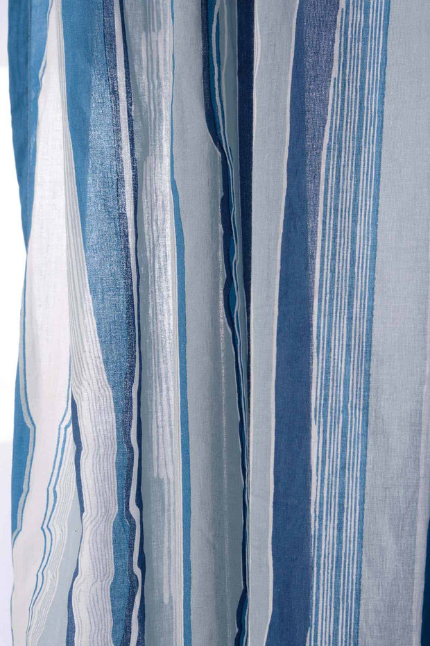 PRINT & PATTERN HEAVY FABRICS Jiva Printed Heavy Fabric And Curtains (Blue)