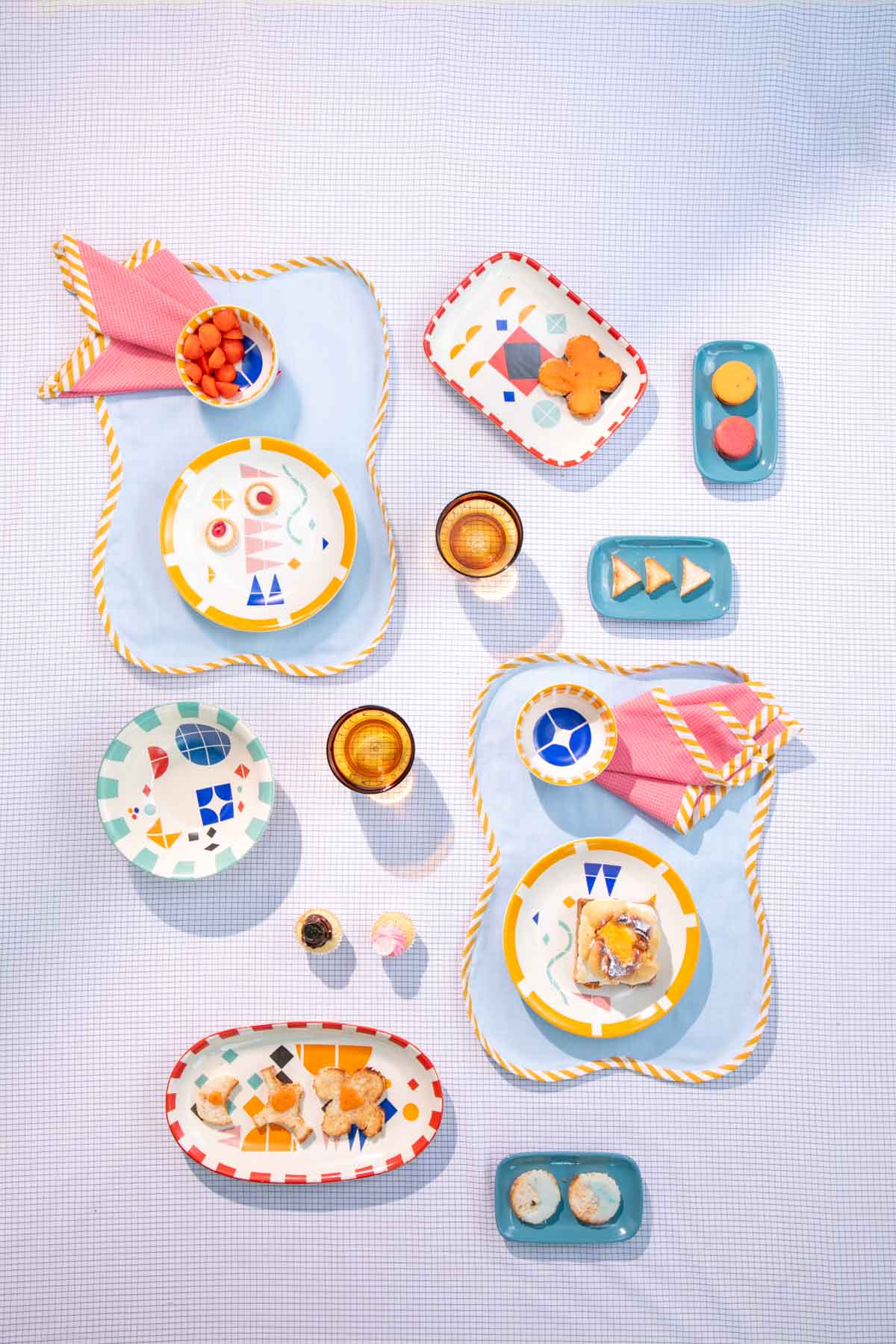 TABLE MATS Joyee Blue Table Mat (Set Of 4)