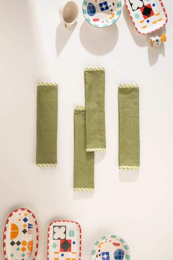 Joyee Green Dinner Napkin (Set Of 4)