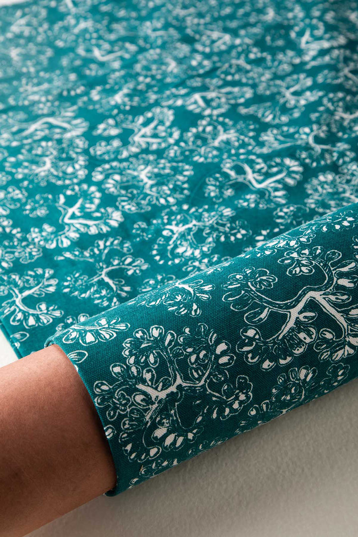 PRINT & PATTERN UPHOLSTERY FABRICS Juba Printed Upholstery Fabric (Teal Balance )