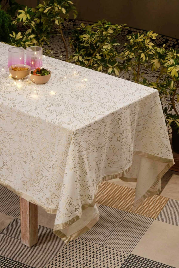 TABLE CLOTHS Kabini Stars Gold Table Cloth