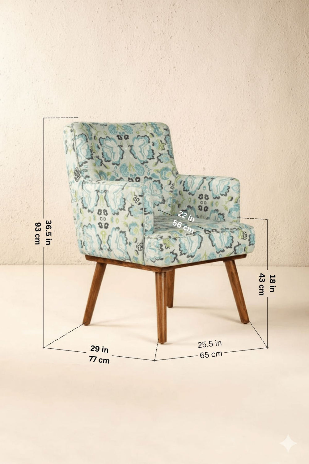 Kabo Teak Wood Armchair