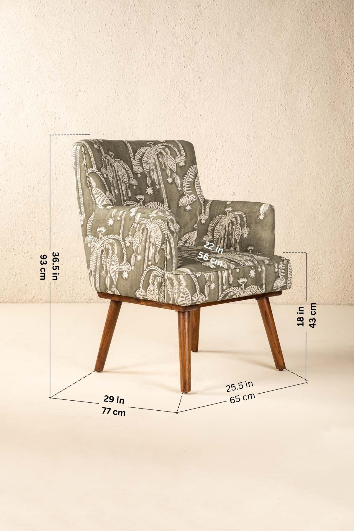Kabo Teak Wood Armchair