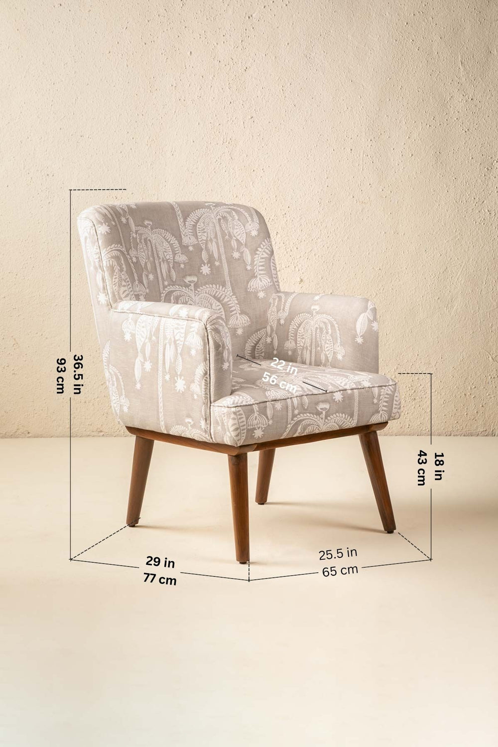 Kabo Teak Wood Armchair