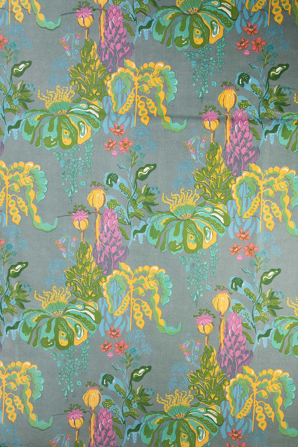 Kachnar Printed Upholstery Fabric (Green Fields)
