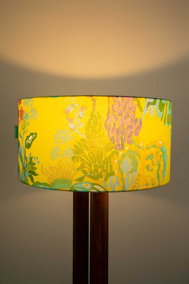 LAMPSHADES Kachnar Extra Large Drum Lampshade (Yellow Fields )