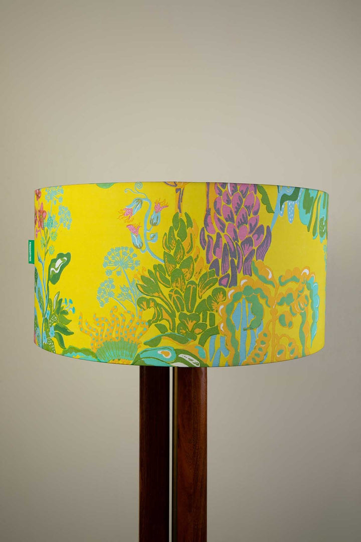 LAMPSHADES Kachnar Extra Large Drum Lampshade (Yellow Fields )