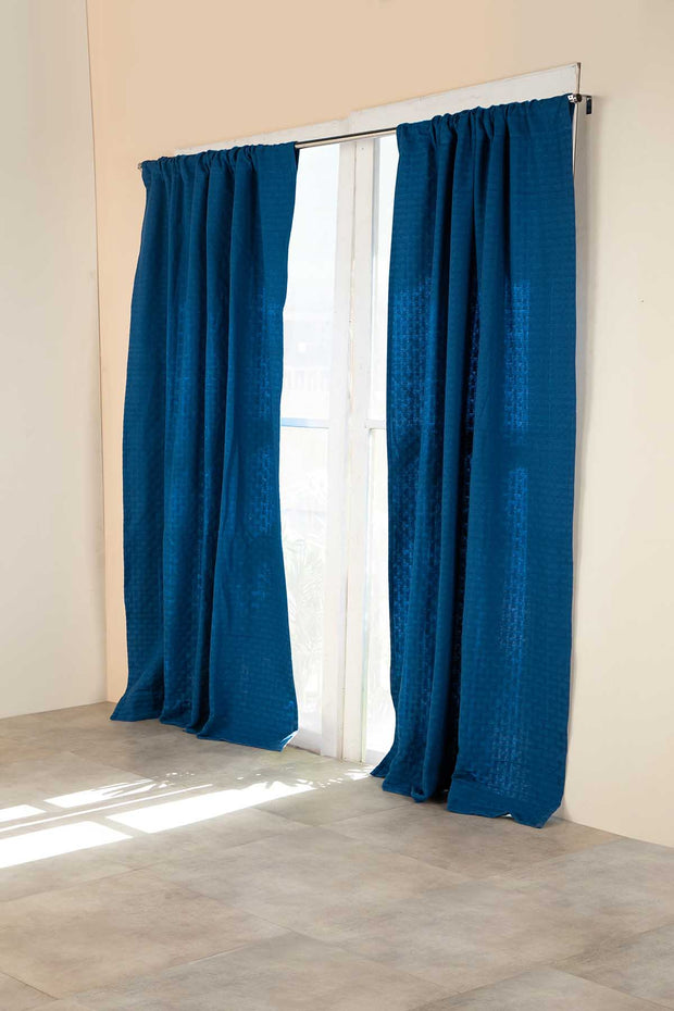 CURTAINS Kada Cotton Drapes And Blinds (Indigo)