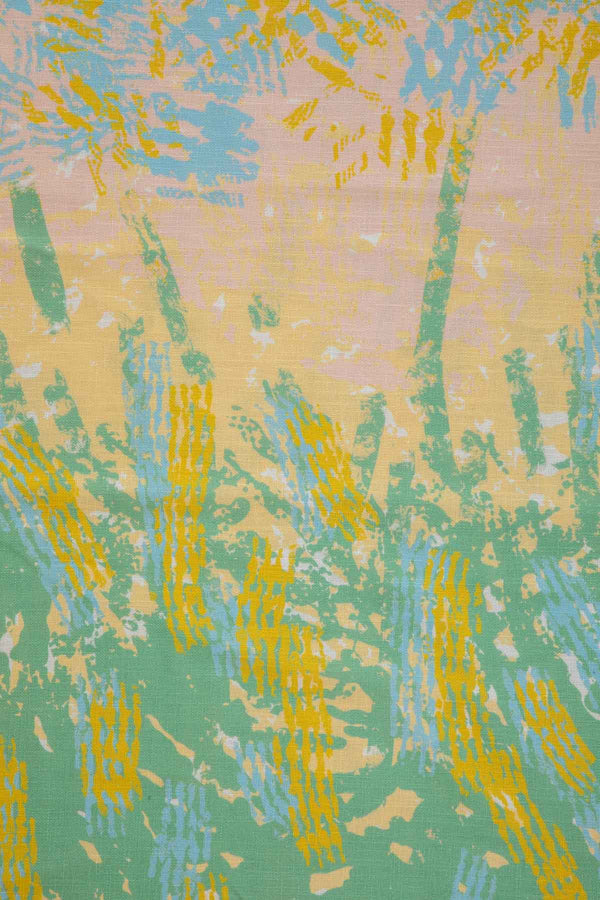 Kagal Dawn Yellow Cotton Drapes And Blinds