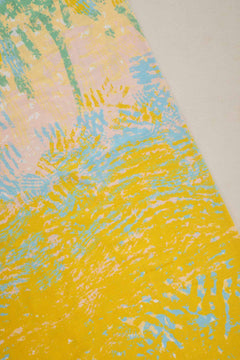PRINT & PATTERN UPHOLSTERY FABRICS Kagal Dawn Yellow Printed Upholstery Fabric