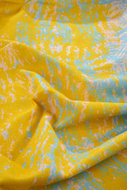 PRINT & PATTERN UPHOLSTERY FABRICS Kagal Dawn Yellow Printed Upholstery Fabric